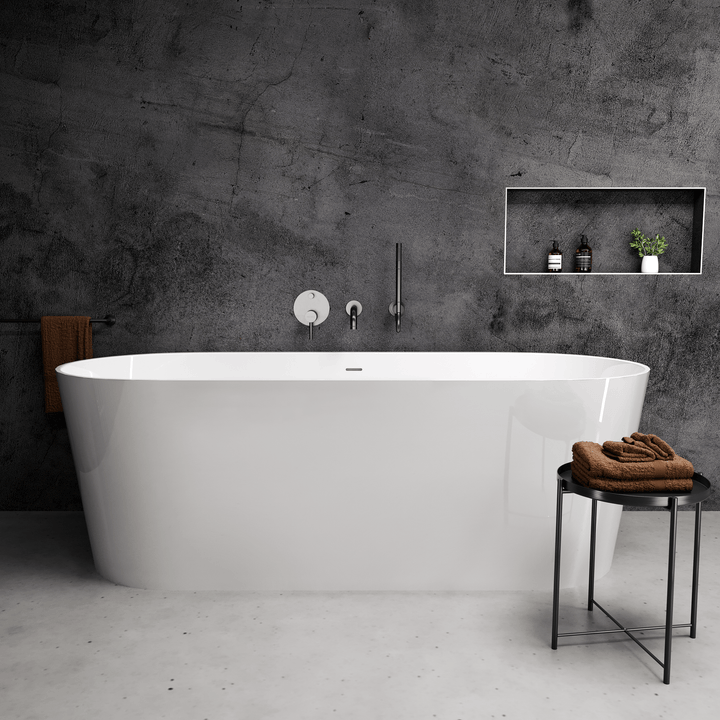 Luna 71" Stone Freestanding Bathtub