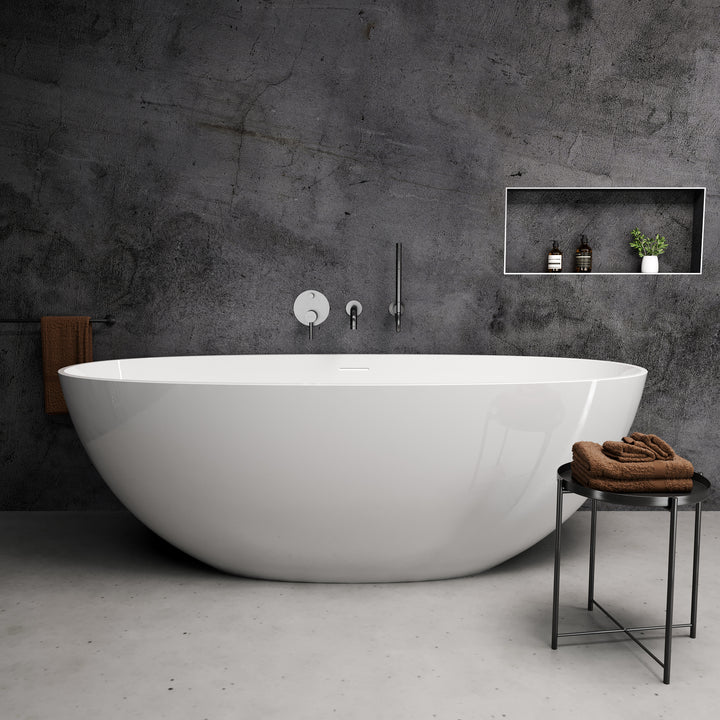 Arco 71" Freestanding Stone Bath