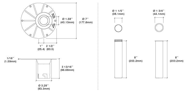 EZ Drop-in Drain for Freestanding Bath – Hansel Stone